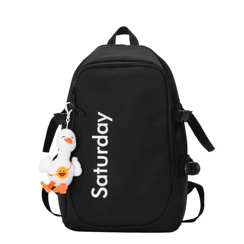 Nylon Backpacks College Students Schoolbags Unisex Sports Casual Bags