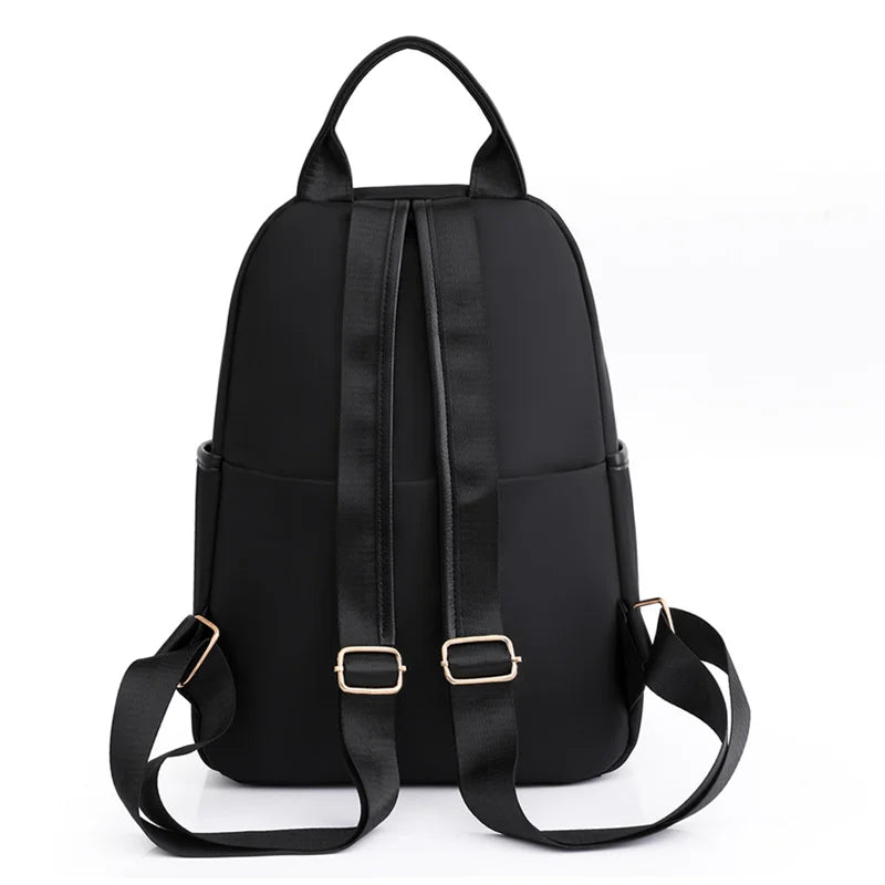 Oxford Female Backpack Casual Ladies Shoulders Bag Small Solid Zipper Women Trav
