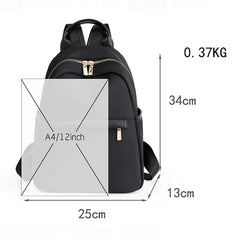 Oxford Female Backpack Casual Ladies Shoulders Bag Small Solid Zipper Women Trav