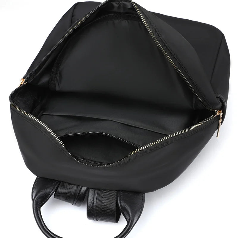 Oxford Female Backpack Casual Ladies Shoulders Bag Small Solid Zipper Women Trav