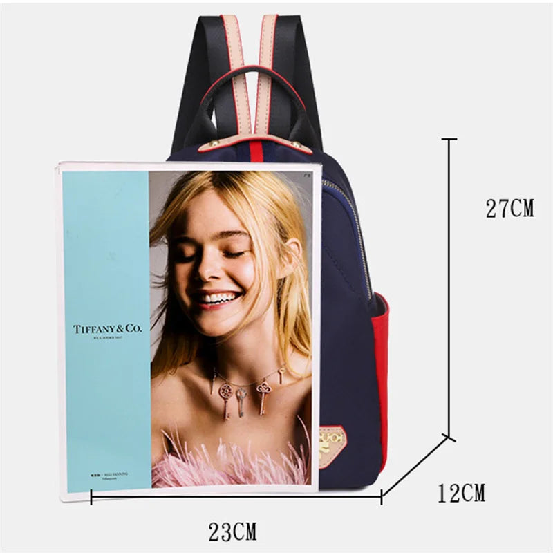 Oxford Anti-theft Woman Backpack Small School Bag Lightweight