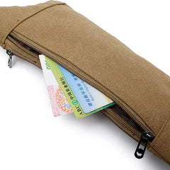 Canvas Waist Bag Travel Bum Bag Anti-Theft Bag
