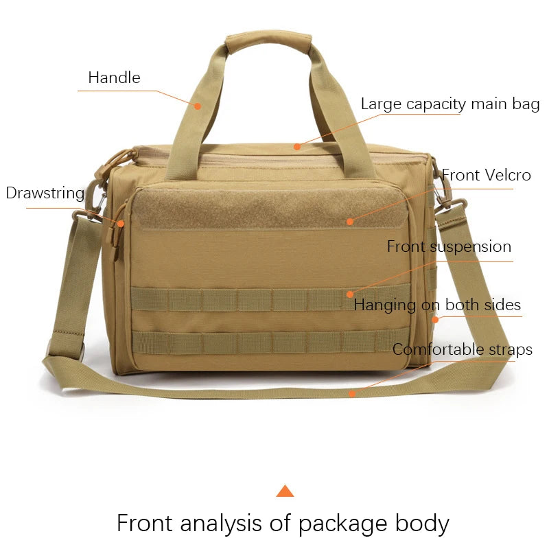 Tactical Training Bag 600D Waterproof Gun Shooting Range Bag