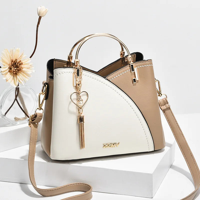 Tassel Bucket Crossbody Bags Large Capacity Shoulder Bag