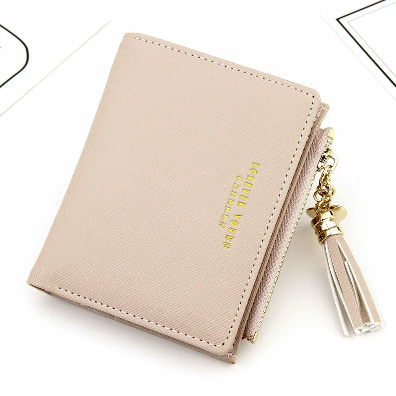 Small Leather Women Wallets Zipper Purses Female Purse Clutch