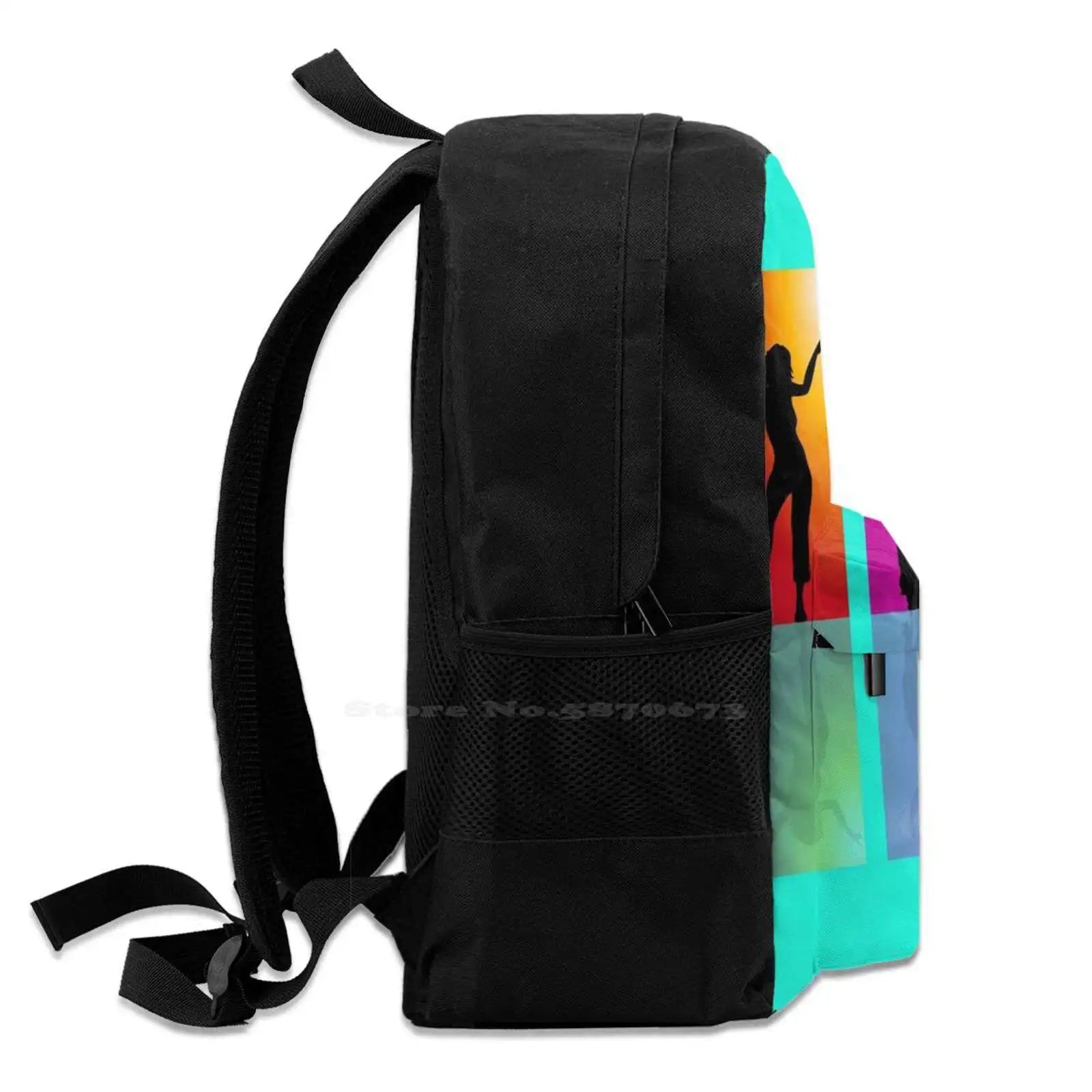 Teen College Student Backpack Laptop Travel Bags Dancers Dance Hip Hop