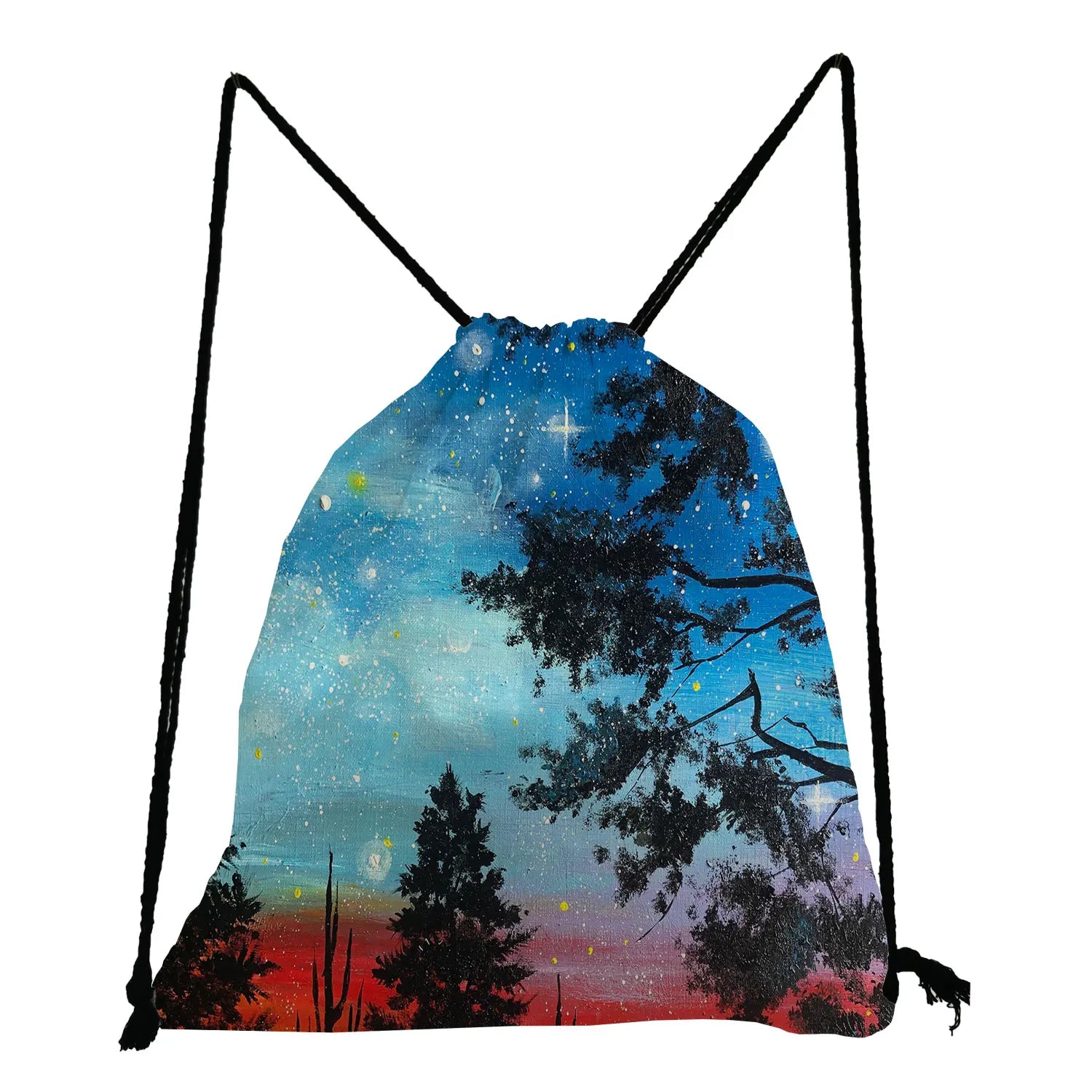Teenage Boys Girls Shoes Bag Backpacks For Students Casual Starry Sky Print