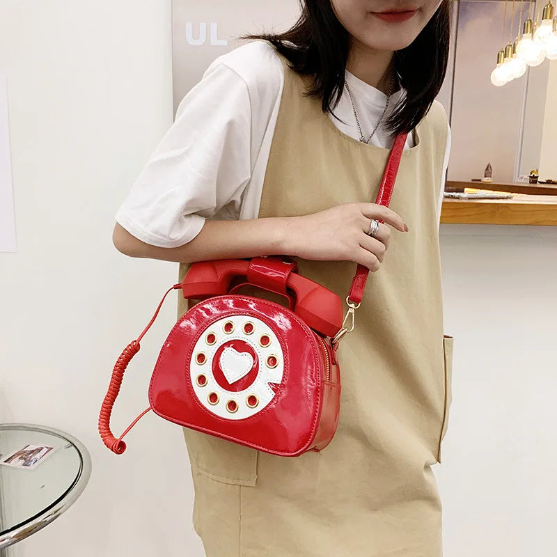 Pink Patent Leather Shoulder Bag for Women