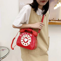 Pink Patent Leather Shoulder Bag for Women