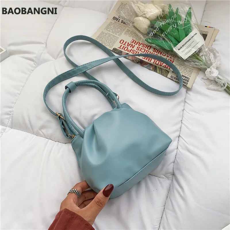 Temperament Women Bags Crossbody Shoulder Handbag Slung Bucket Bag