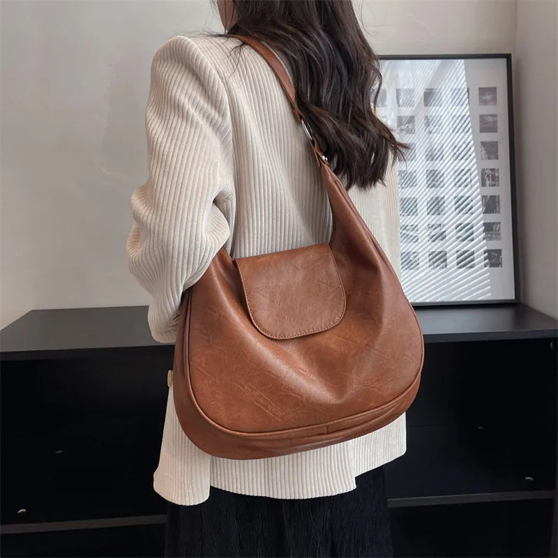 Texture Personalized Women's Bag Large Capacity Crossbody Tote Shoulder Bag
