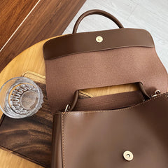 Soft PU Leather Shoulder Bags Women Large Capacity All-match Totes