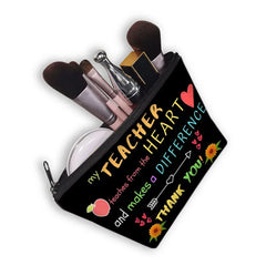Teacher Superhero Cosmetic Case Makeup Bag