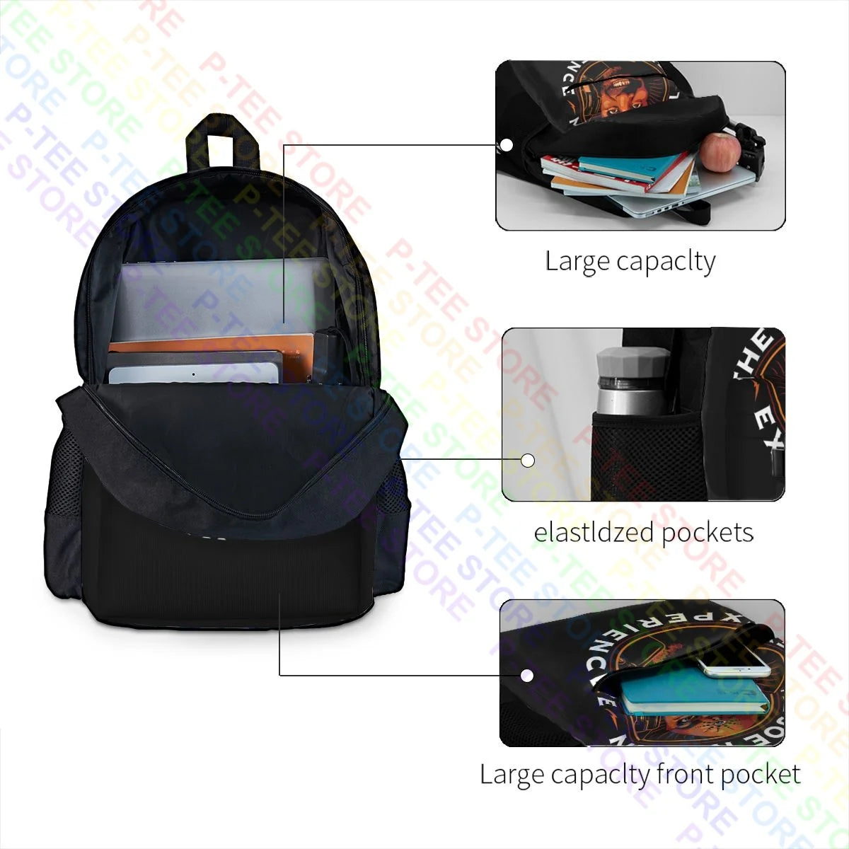 Joe Rogan Experience Backpack Large Capacity Travel Shopping Bag