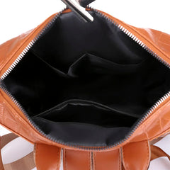 Anti-theft Travel Backpack Soft Leather School Backpack Shoulder Bags