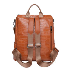 Anti-theft Travel Backpack Soft Leather School Backpack Shoulder Bags