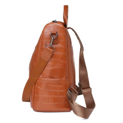 Anti-theft Travel Backpack Soft Leather School Backpack Shoulder Bags