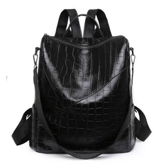 Anti-theft Travel Backpack Soft Leather School Backpack Shoulder Bags