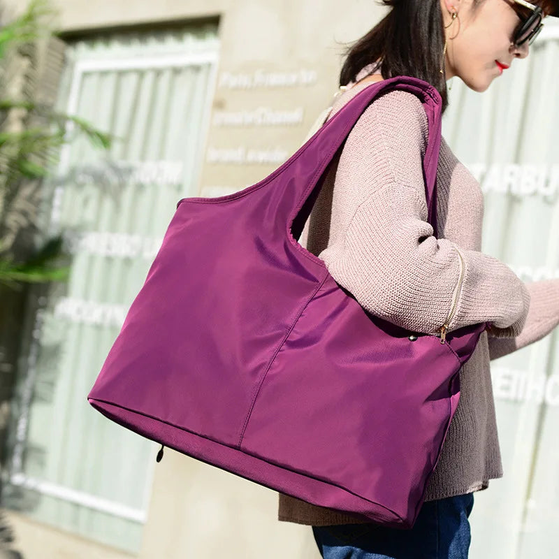 Oxford Washed Casual Shoulder Handbag