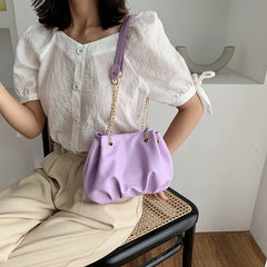 Women's Commuter Chain Armpit Bag Solid Texture Single Shoulder Bag