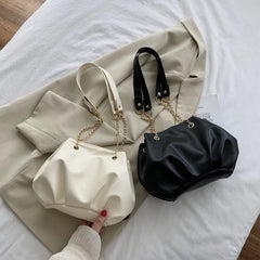 Women's Commuter Chain Armpit Bag Solid Texture Single Shoulder Bag
