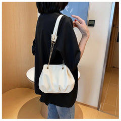 Women's Commuter Chain Armpit Bag Solid Texture Single Shoulder Bag