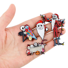 Nightmare Before Christmas Jack Enamel Pins Classic Cartoon Movie Lapel Pins