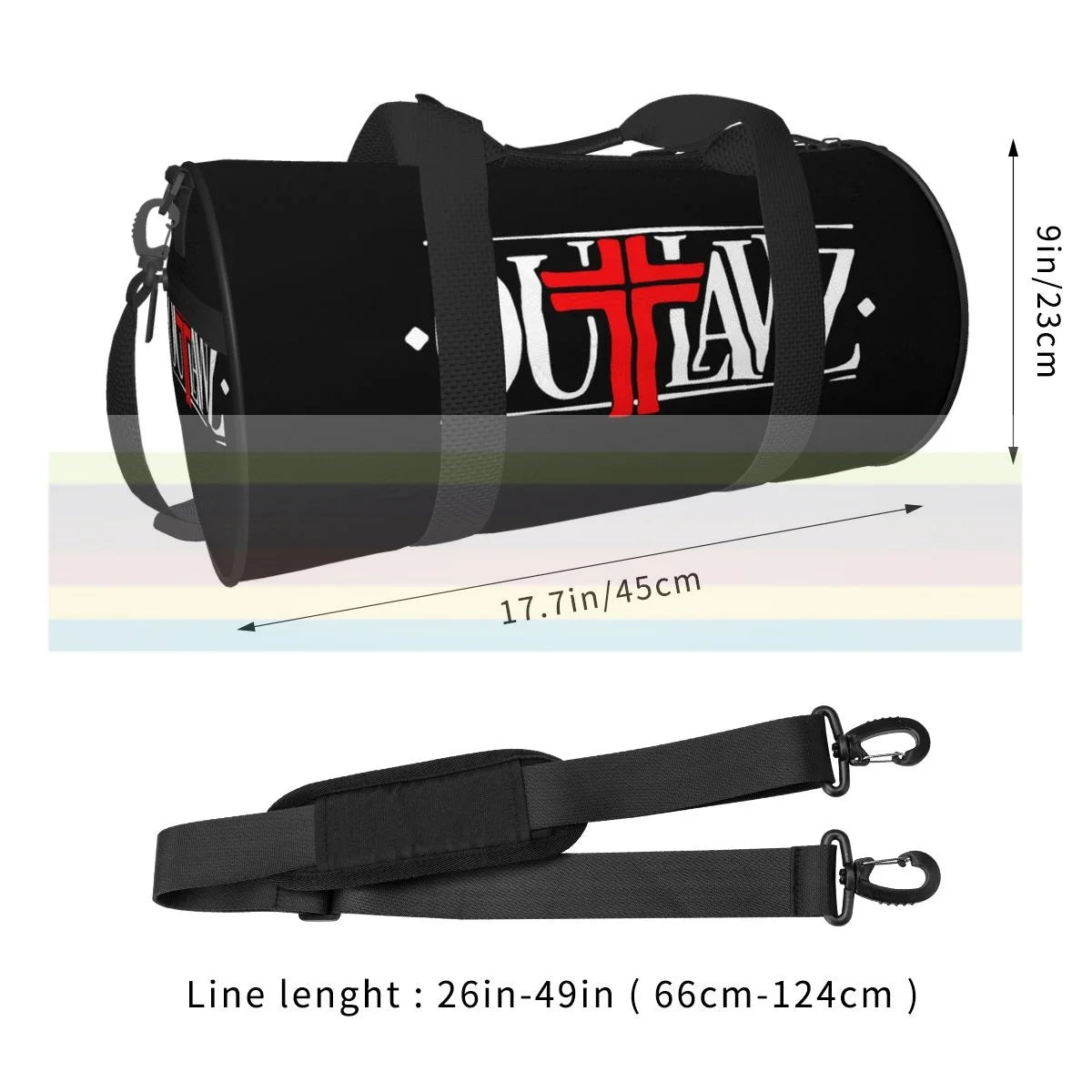 Outlawz Universal Travel Sports Shoulder Bag - Nylon Outdoor Fitness Bag