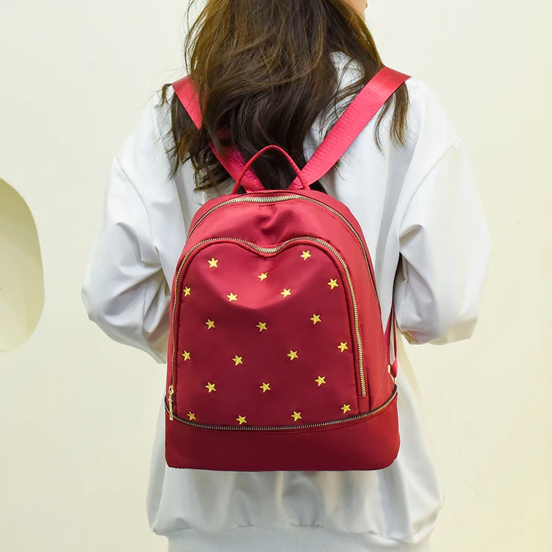 Water Repellent Oxford Cloth Starry Backpack