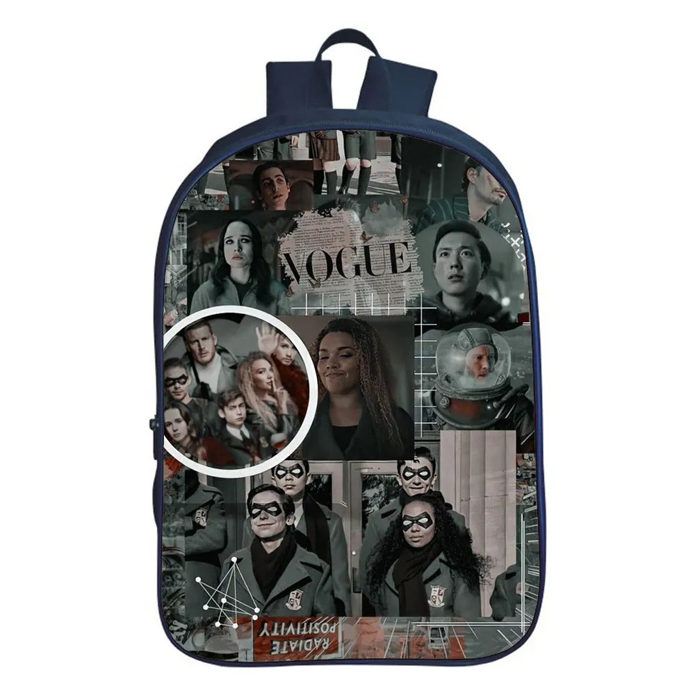 Umbrella Academy School Bag Large Capacity Cartoon Backpack