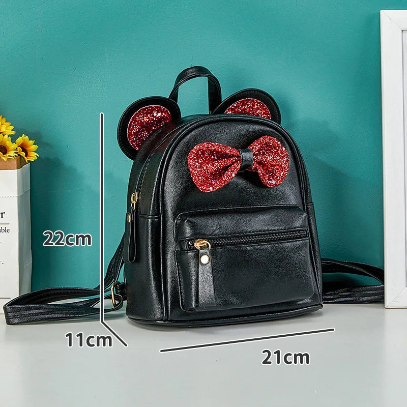 Kids Leather Backpack School Bag Kindergarten Travel Outdoor