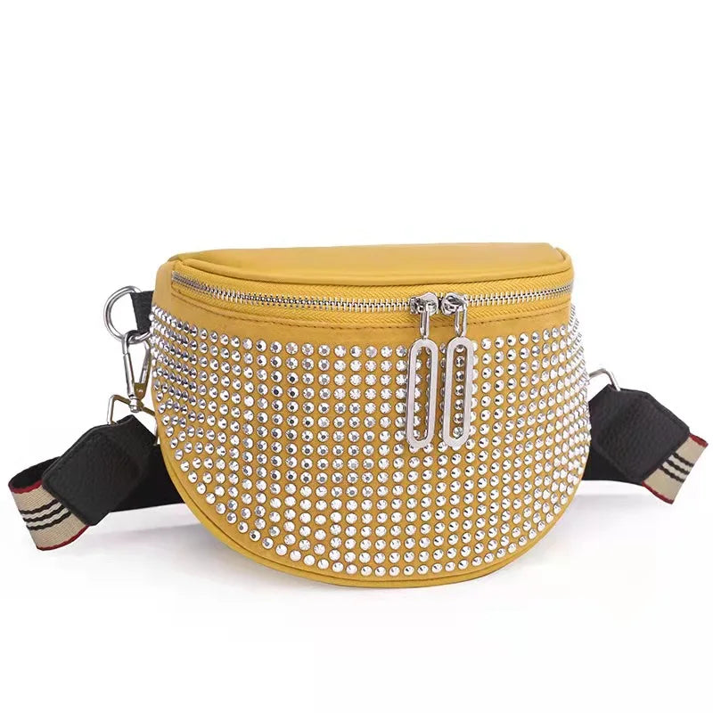 Rhinestone Western One-Shoulder Diagonal Bag