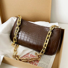 Thick Chain Retro Shoulder Bag Minimalist Women Bag Handbags For Women