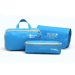 3-Piece Hanging Cosmetic Bag Travel Makeup Organizer
