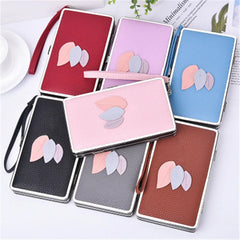 Lychee Pattern Ladies Wallet Clutch Handbag Purse
