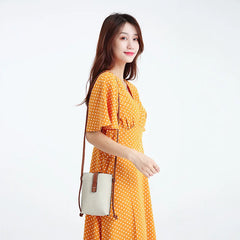 Tilorraine Leather Bag Women Crossbody Mini Buckle