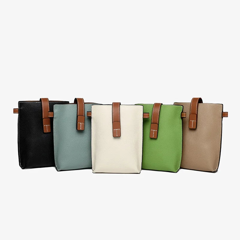 Tilorraine Leather Bag Women Crossbody Mini Buckle