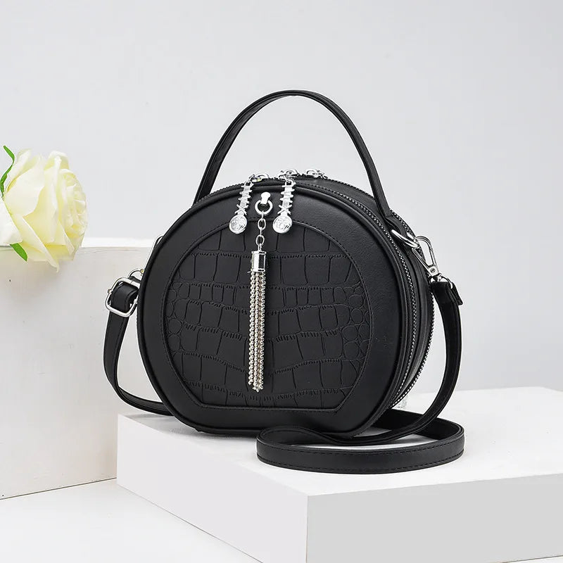 Tilorraie Small Round Bag Women Shoulder Cake Crossbody Portable Mini Bags