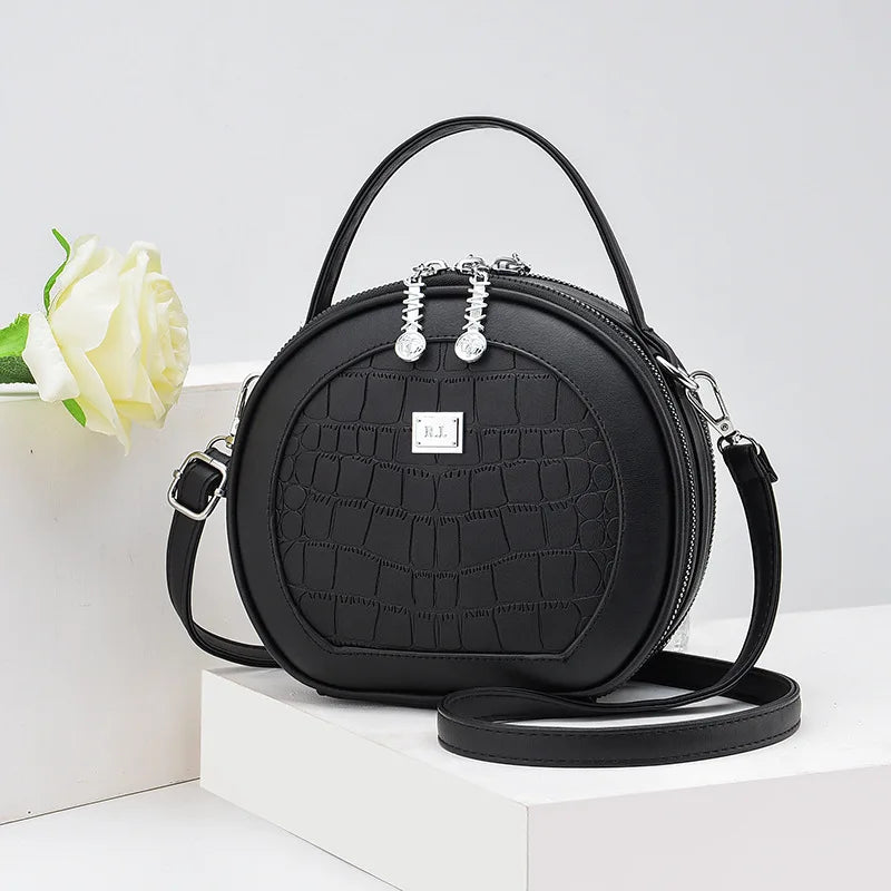 Tilorraie Small Round Bag Women Shoulder Cake Crossbody Portable Mini Bags