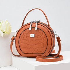 Tilorraie Small Round Bag Women Shoulder Cake Crossbody Portable Mini Bags