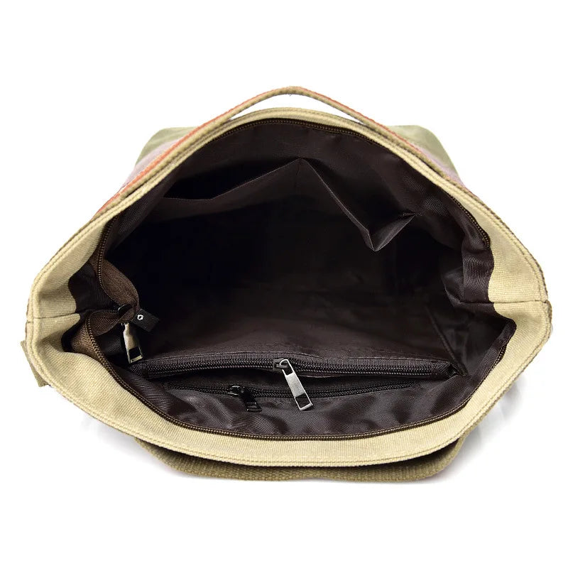 Casual Canvas Shoulder Bag for Women Soft Messenger Handbag