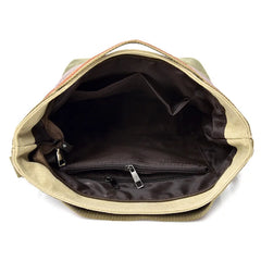 Casual Canvas Shoulder Bag for Women Soft Messenger Handbag