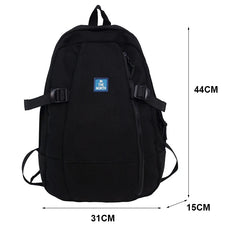Panelled Students Backpack Female Insert Buckles Lady Backpack Large