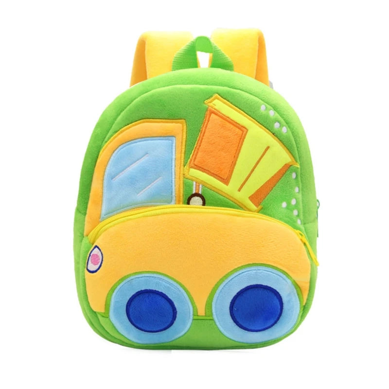 Toddler Backpack Plush Cartoon Bookbag for Little Boys Girls Kids