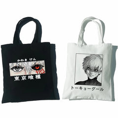 Tokyo Ghoul Women Canvas Bag Japanese Gothic Harajuku Hip-hop Shoulder Bag