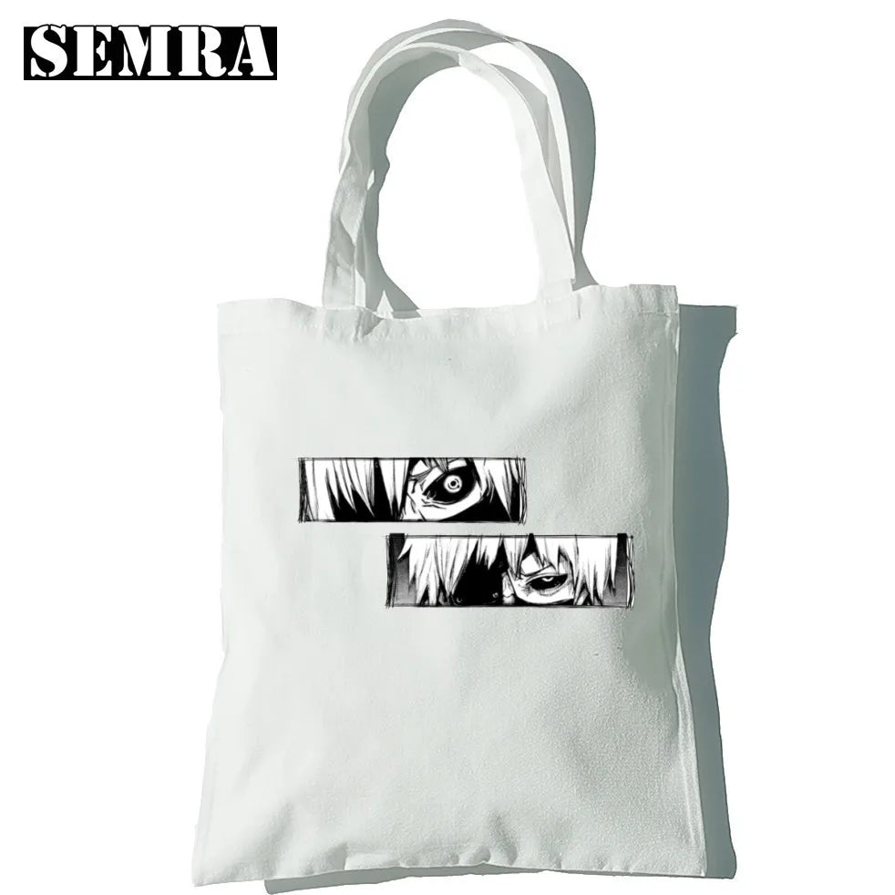 Tokyo Ghoul Women Canvas Bag Japanese Gothic Harajuku Hip-hop Shoulder Bag