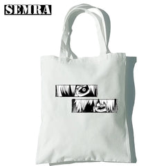 Tokyo Ghoul Women Canvas Bag Japanese Gothic Harajuku Hip-hop Shoulder Bag