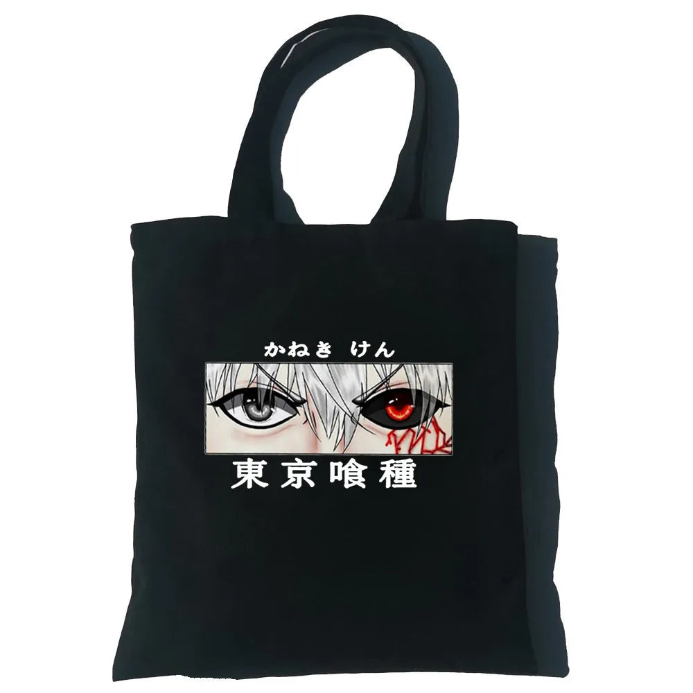 Tokyo Ghoul Women Canvas Bag Japanese Gothic Harajuku Hip-hop Shoulder Bag
