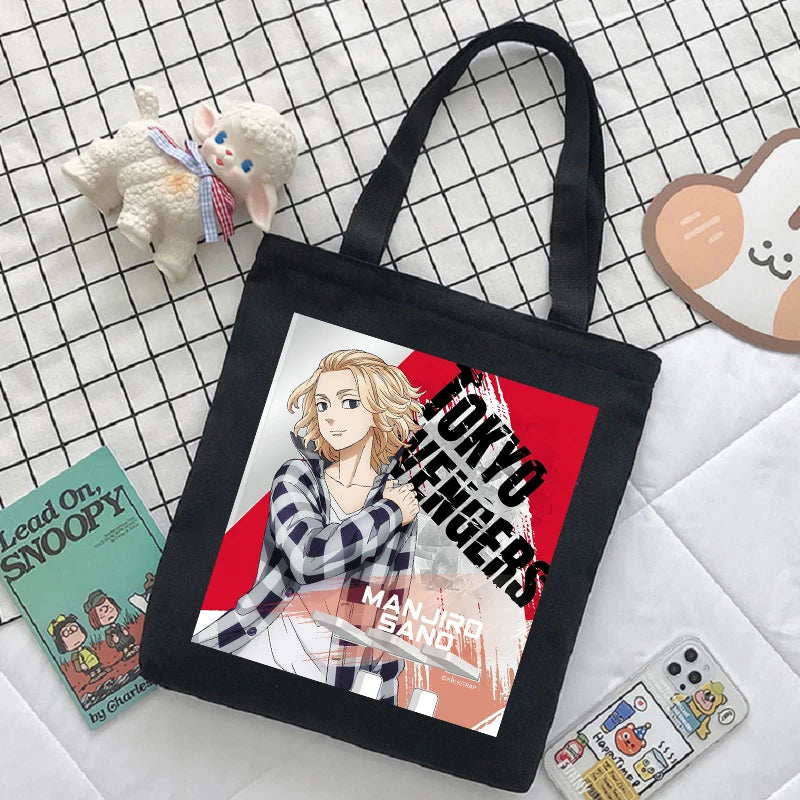Tokyo Revengers Anime Canvas Bag Harajuku Large Capacity Ladies Shoulder Handbag