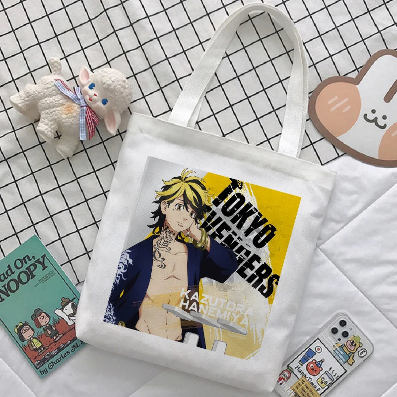 Tokyo Revengers Anime Canvas Bag Harajuku Large Capacity Ladies Shoulder Handbag